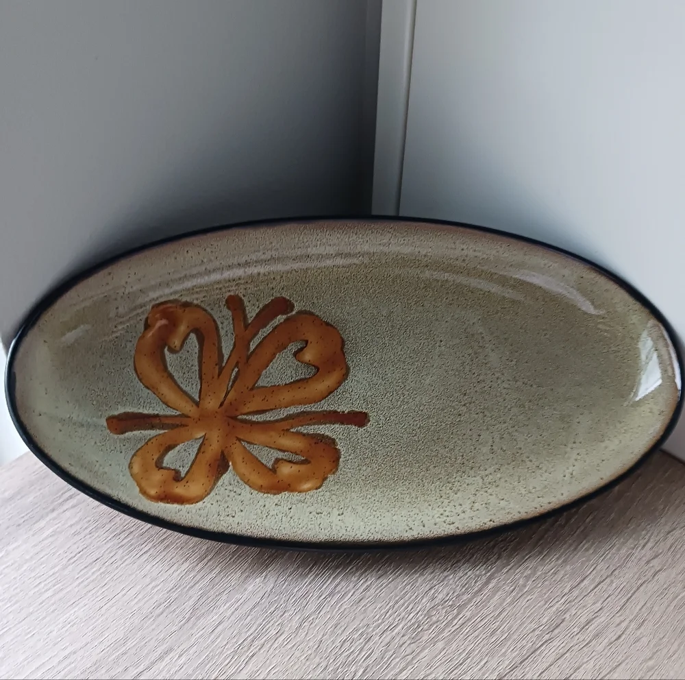 🌷 Pier 1 Kioko Oval Stoneware Serving Platter